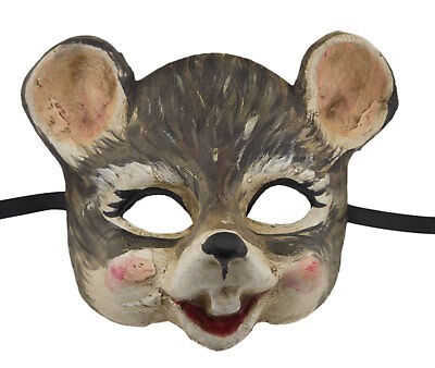 Mask from Venice Mouse Grey IN Paper Mache for Small Face Child 2419 V16