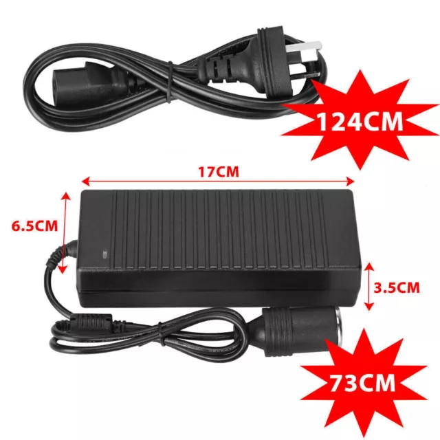 240V to 12V Socket Car Cigarette lighter Transformer 10 A Power Supply Converter 3