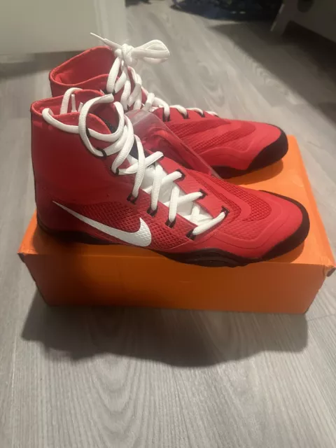 NEW Nike Red Hypersweep Limited Edition Wrestling Shoes Size 10