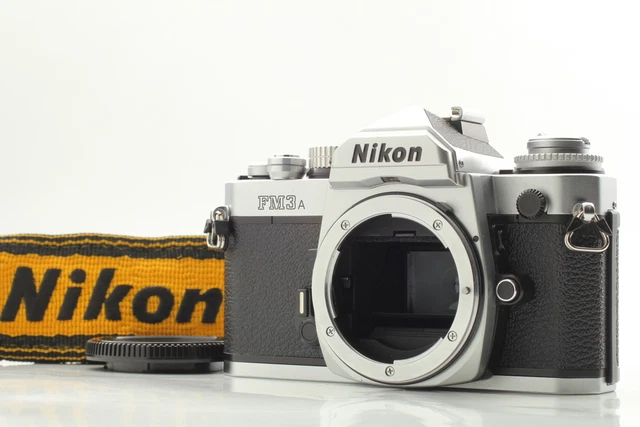 Read【Near MINT w/ Strap】 Nikon FM3A Silver 35mm SLR Film Camera Body from JAPAN