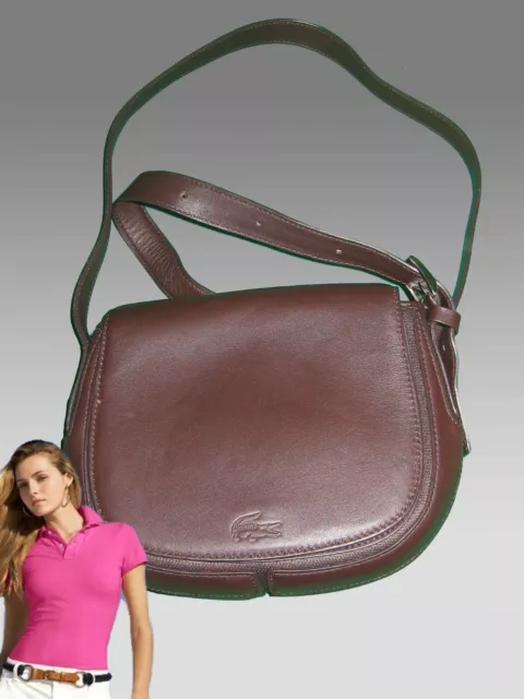 New Vintage LACOSTE Ladies Womens Shoulder Backpack Bag Csl 2.11