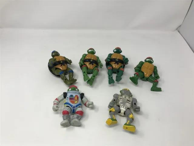 Lot of 6 Teenage Mutant Ninja Turtles TMNT Action Figures - AS IS - Mutations