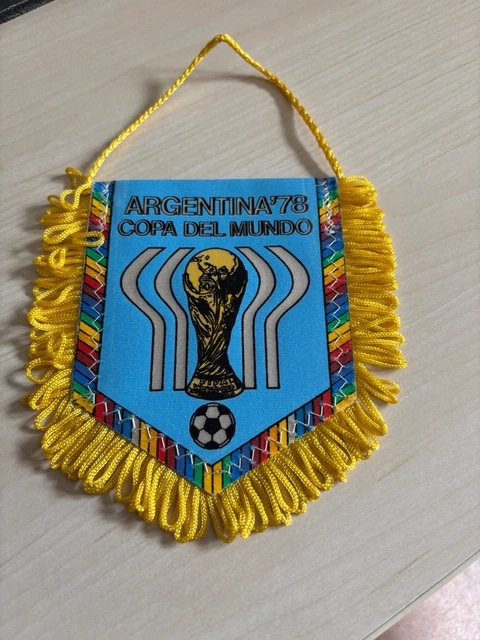 Fanion Coupe Du Monde 1978 – Argentine Allemagne Hollande, Vintage