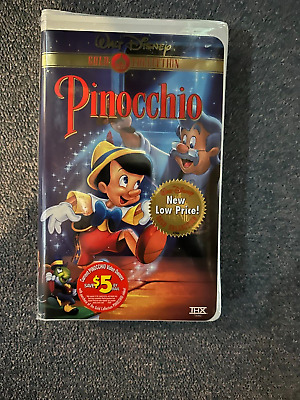 VHS #18679 GOLD COLLECTION PINOCCHIO by Walt Disney
