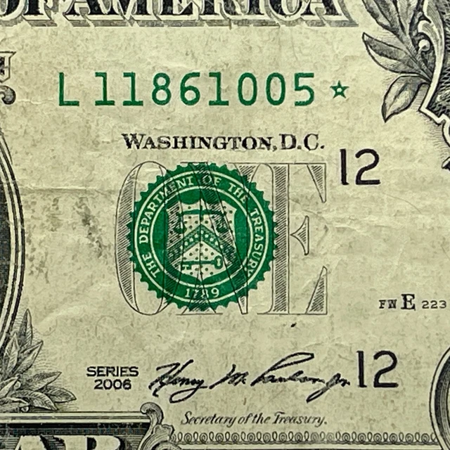 L star note one dollar bill l11861005 san francisco pack note print