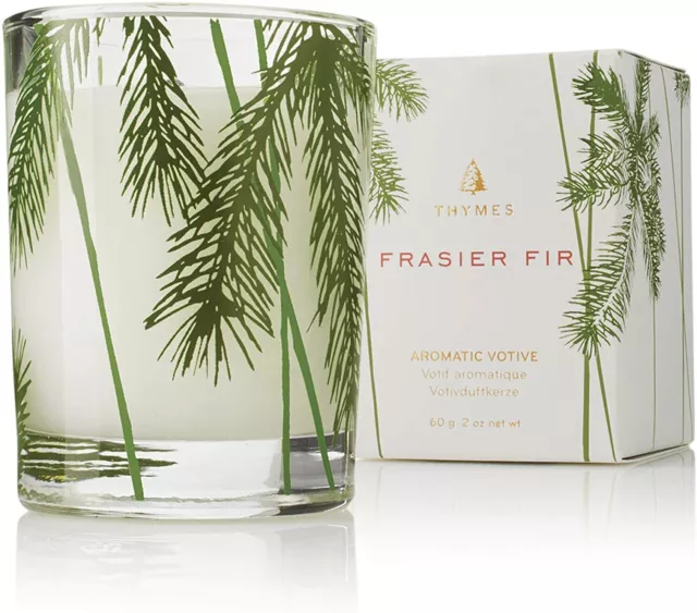 Thymes Frasier Fir Aromatic Candle Green 20 Oz. New 1 Wick