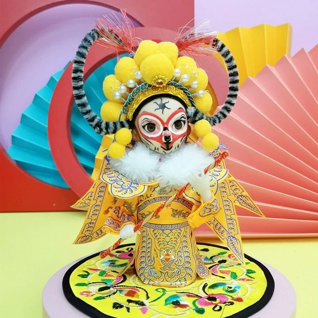 Chinese style Beijing opera doll Gift Decorations Monkey King(Yellow)