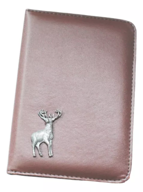 Standing Stag Design Shotgun Certificate Holder or Firearms Licence Wallet