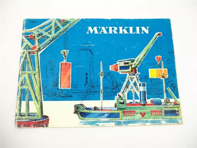 Märklin Metallbaukasten Modellbau Spielzeug Anleitungsheft 1969