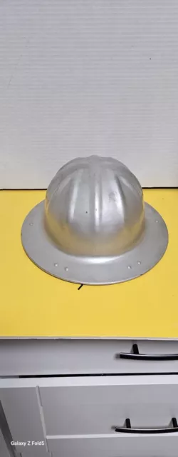 B.F. Mc Donald Co. Los Angeles Vintage Aluminum Hard Hat With Liner.