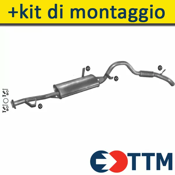 SUZUKI VITARA 4X4 1.6 75-80HP 1991-1995 Silenziatore Marmitta Posteriore+