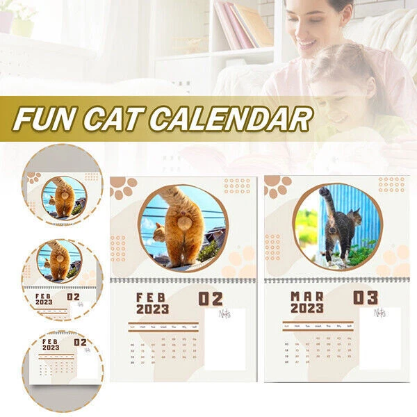 Calendario Da Parete Gatti 2026 – Mensile Con Foto Di Gatti Divertenti, 21x21 Cm, Per Soggiorno, Ufficio E Studio
