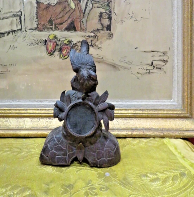 Porte-bouteille Ancien En Bois Sculpté – Thème Chasse, Pièce Décorative