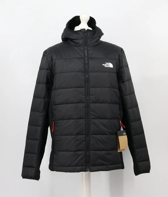 The North Face Hybrid Insulated Jacket Mens Coat Black Red Uk Xl Rrp £160 Em