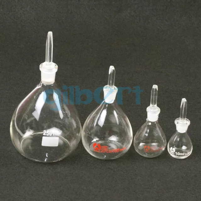 5-1000ml Glass Specific Gravity Bottle Pycnometer Class A Science Lab Medical