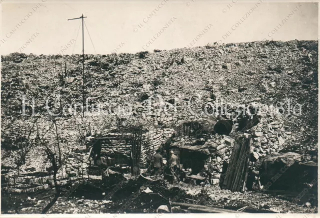 WW1 FRONTE ITALIANO Trincea Stazione R.T. Soldati Regio Esercito Foto militare