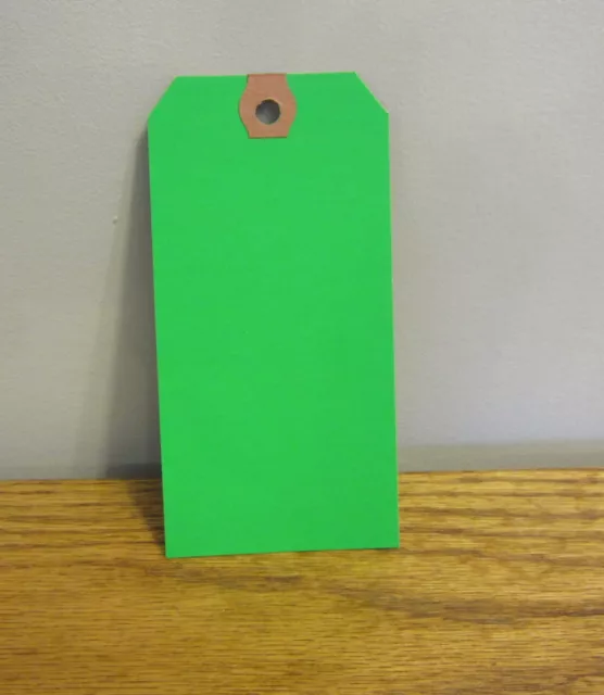 75 Avery Dennison Green Colored Shipping Tags Inventory Control Scrapbook Id Tag 2