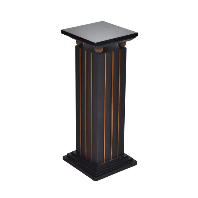 Modernist Doric Column Style Pedestal with Blank Granite Top