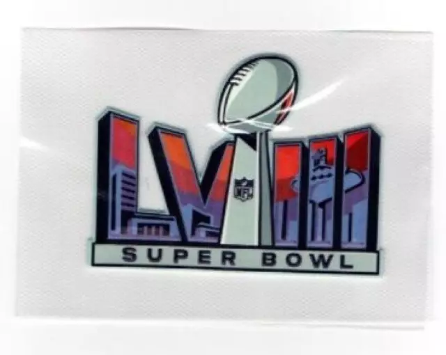 SUPER BOWL LVIII 2/11/2024 ALLEGIANT STADIUM LAS VEGAS ⭐PLASTIC⭐ iron