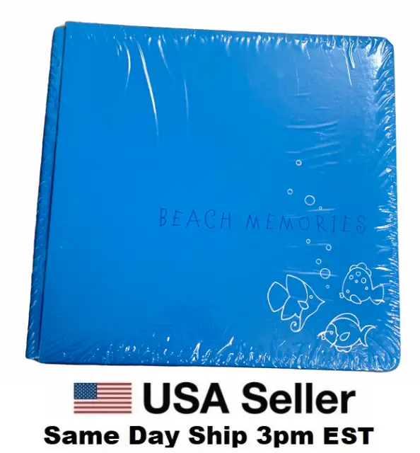 RARE CREATIVE MEMORIES 12x12 Beach Memories Ocean Cruise Blue Scrapbook  Cover $39.99 - PicClick