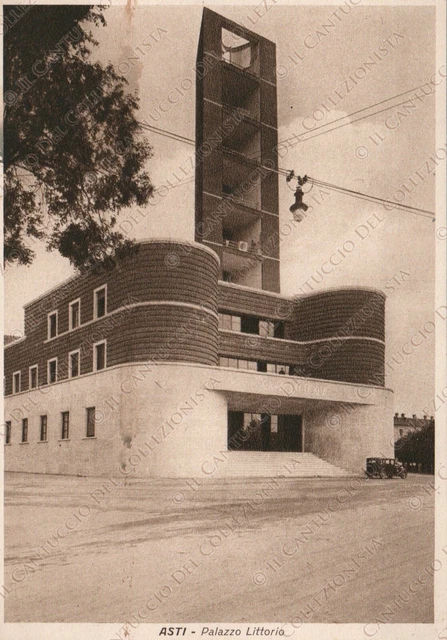 1938 ASTI Palazzo Littorio RARA Cartolina