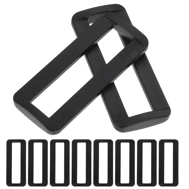 100 Pcs Webbing Belts Buckles Rectangular Square Buckle Ring Accessories Bags