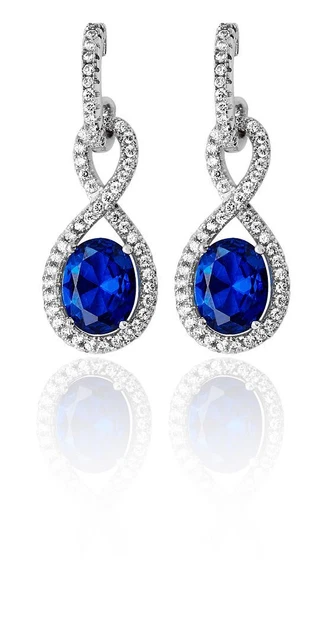 Boucles D'oreilles Pendantes En Argent Sterling Avec Améthyste - Set Voyage Infini, 925/1000, Style élégant