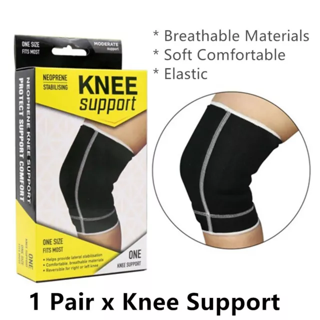 Neoprene Knee Support Leg Protector Sleeves Guard Gym Sports Strap Running Brace