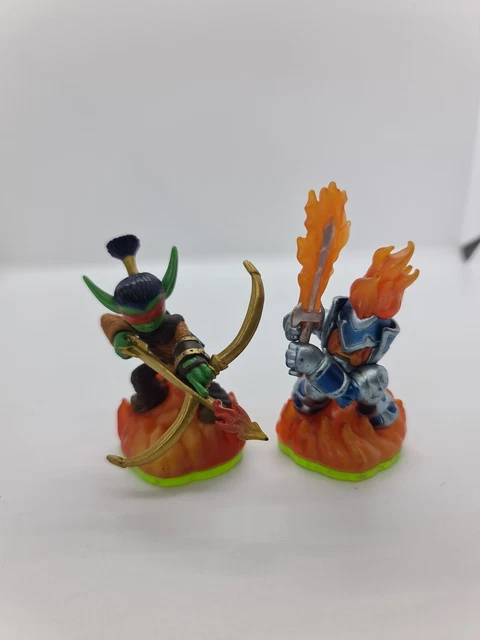 🦊 2x Skylanders Spyro's Adventure Fire Element Character Figures Bundle Pack