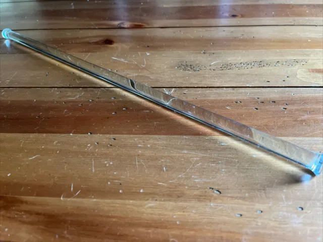 Antique Clear Glass Replacement Bar Rod 17.5” long