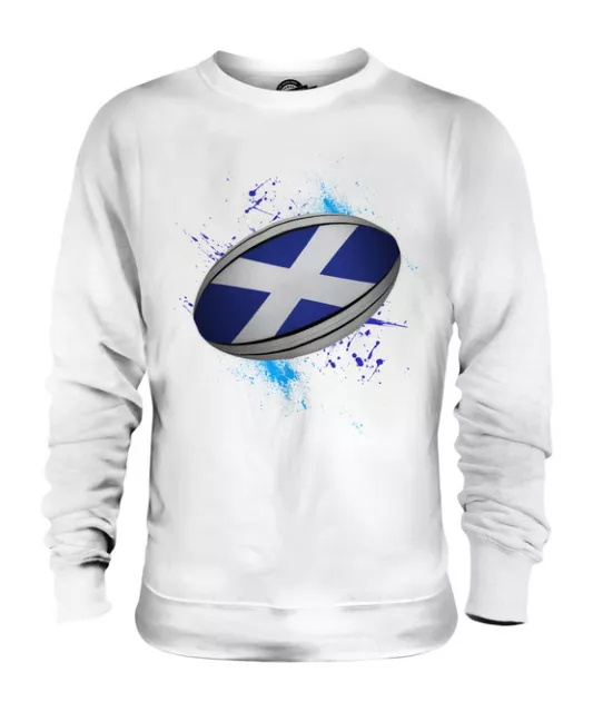 Scotland Rugby Ball Splatter Unisex Sweater  Top Gift World Cup Sport