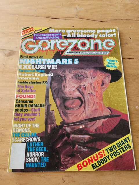 Gorezone # 7 - Horror Magazine missing Posters