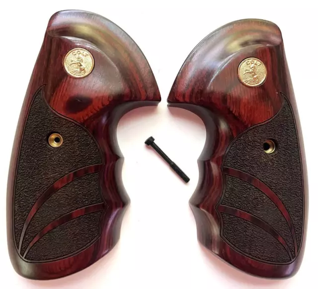 FITS COLT PYTHON Grips, Colt Python 2020, Colt 2021 Anaconda Rosewood ...