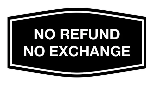 thumbnail image 2 of Mysignboards Retail Store Policy Sign – No Refund Or Exchange On Sale Items, 5.5×7″ Black & Gold 2 of 6
