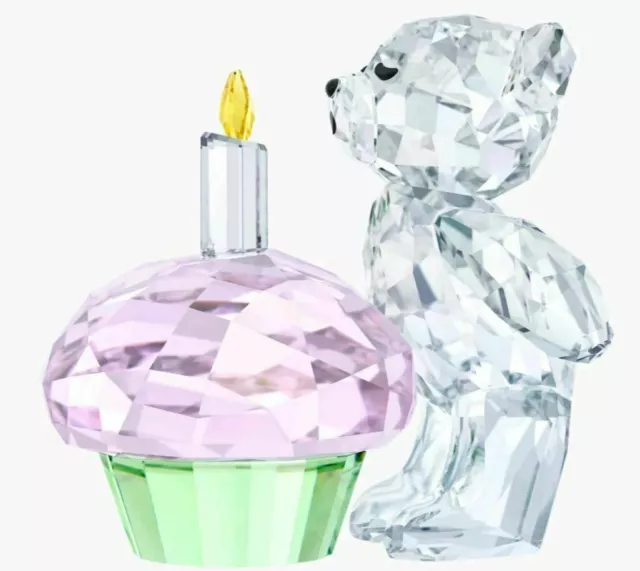 Swarovski Kris Bear Time to Celebrate Cupcake Birthday #5301570 New in Box