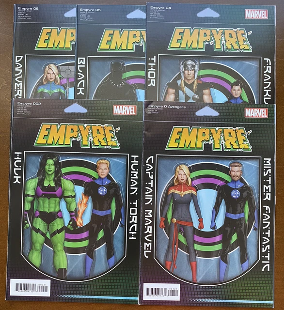 Empyre Avengers #0 #002 #04-06 (2020) Marvel Comic 5 Books Action Figure Variant