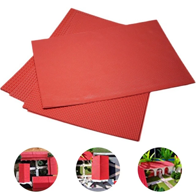 Modell Tile Simulation Fliesen Dach Weich Tisch 1pc 20 29.5cm Gebäude