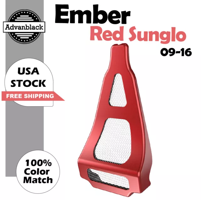 Ember Red Sunglo ABS Chin Spoiler Fits Air-Cooled Harley Davidson Touring 09-16