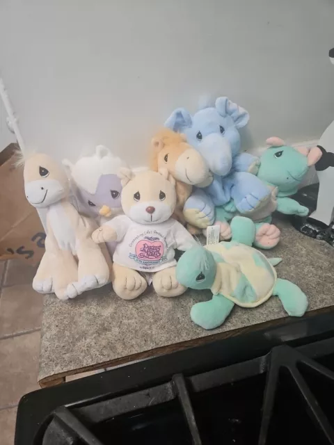 Precious Moments Tender Tails Plush Lot Of 7