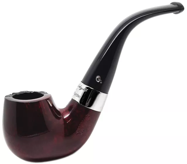 Peterson Jekyll & Hyde 9mm FILTER Smooth & Rustic Medium Bent Billiard Pipe 221