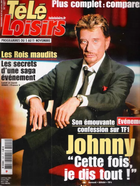 Télé Loisirs n° 1027 - Johnny Hallyday (Novembre 2005)