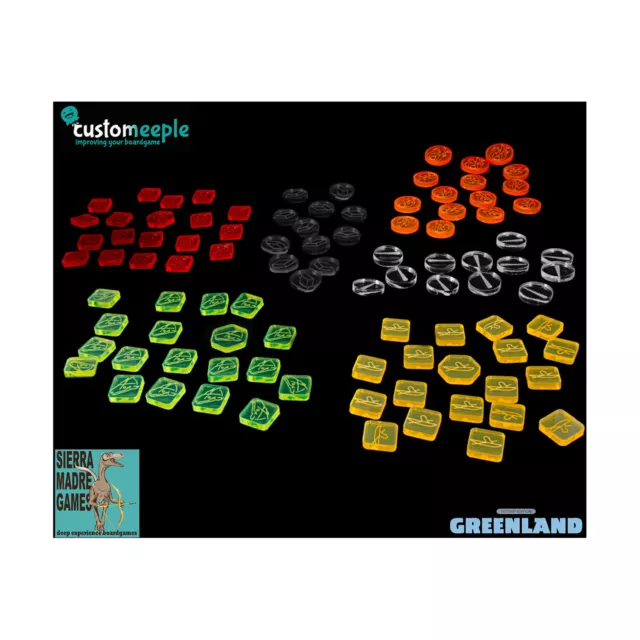 Customeeple Game Accessory Greenland Deluxe Token Set Pack New