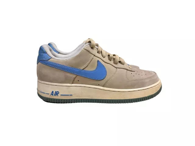Vtg RARE Nike Air Force 1 Low AF1 Youth Linen University Blue 315122-241 Sz 7Y Vtg RARE Nike Air Force 1 Low AF1 Youth Linen University Blue 315122-241 Sz 7Y