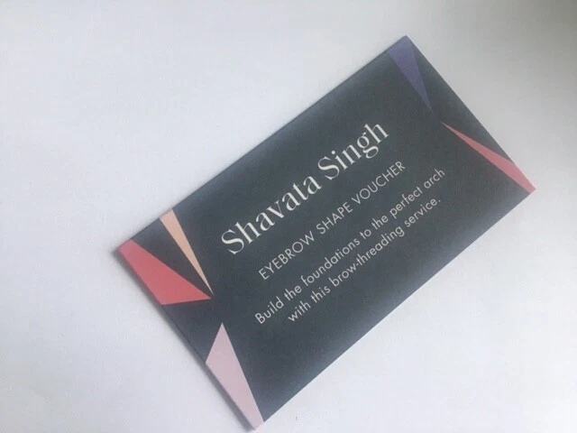 WOW Shavata Singh Brow Shape Treatment Voucher at Harvey Nichols Jan - June 2024