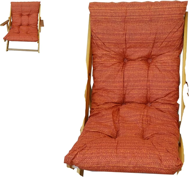 Cuscino Per Sdraio Floris Canapone - Ricambio Lavabile 122x67cm - Disponibile In Vari Colori