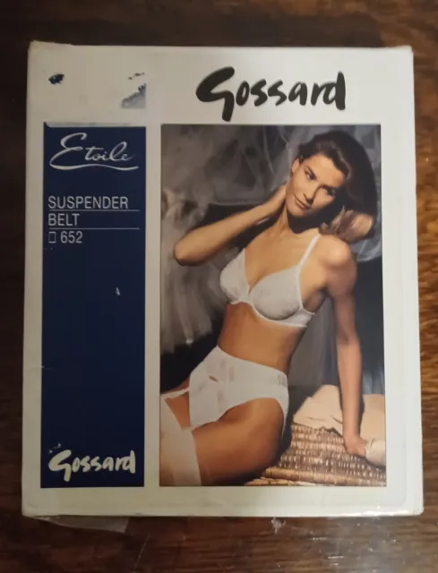 Gossard Suspender Belt. MED New Vintage Quality Lingerie in box