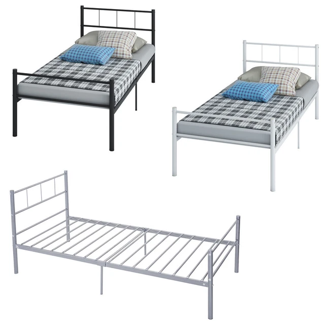 SIMPLE BUDGET METAL bed Single bed Frame with Mattress Option Bedroom