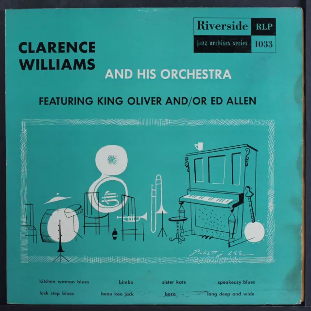 Clarence Williams : Avec King Oliver Et/Ou Édition Allen Riverside 12 " LP 33