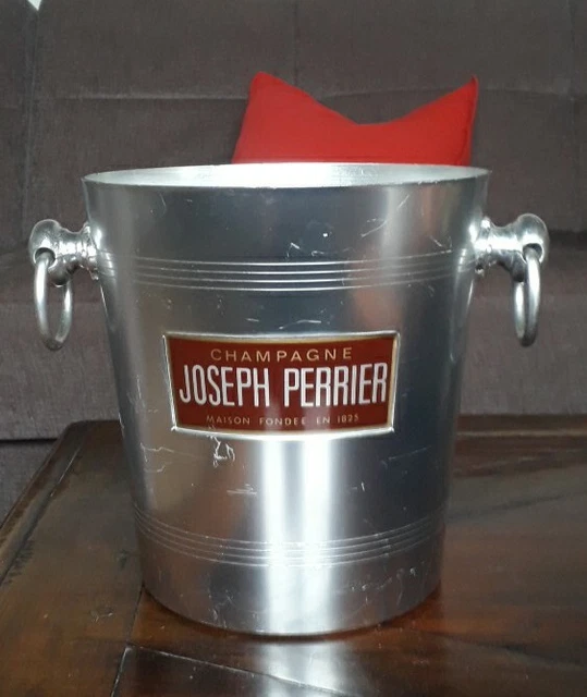 Seau à Champagne Signé Perrier – Argit, Aluminium, Art Nouveau, Made In France