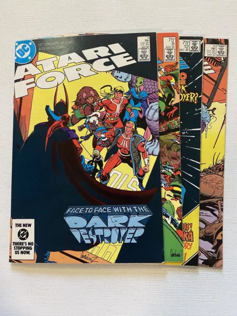 Atari Force #5, 8, 12, & 15 in FN to VF Condition (DC Comics, 1984) Lot of 4